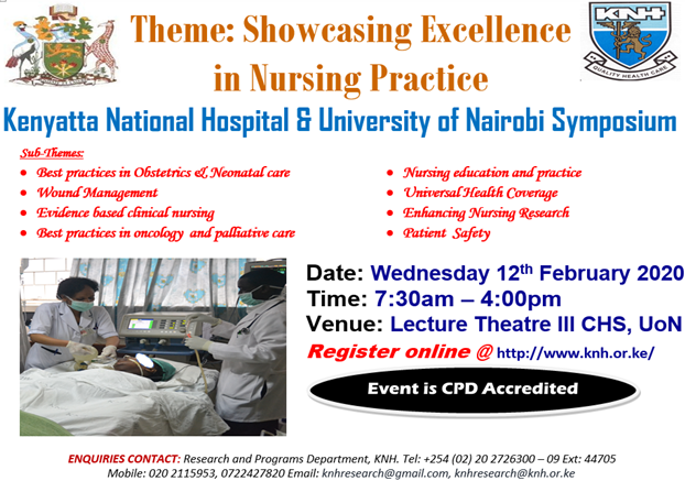 Registration to attend a Symposium “Showcasing Excellence in Nursing Practice”