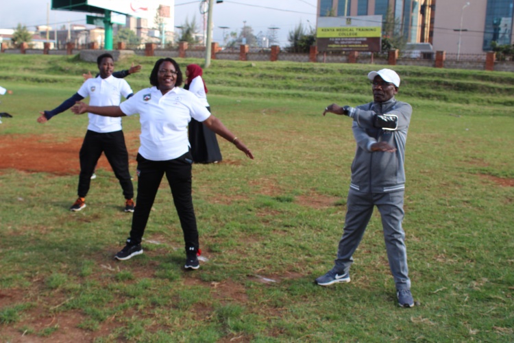 The Association of Medical Students University of Nairobi (AMSUN) Leave No Medic Behind Initiative Charity Run.