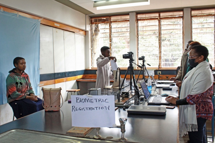 Taking Biometric Information of New Students