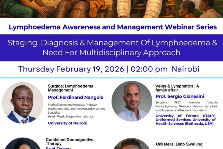 UoN – KNH webinar on lymphoedema awareness poster.