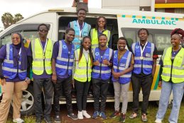 First Aid Club Members at The 4th Annual Leave No Medic Behind Charity Run.